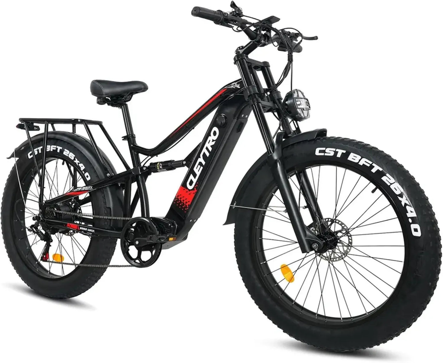 Vélo Électrique Adulte 26' - Batterie 48V 18Ah - Autonomie 40-90 km - Double Amortisseurs - 7 Vitesses Tout-Terrain