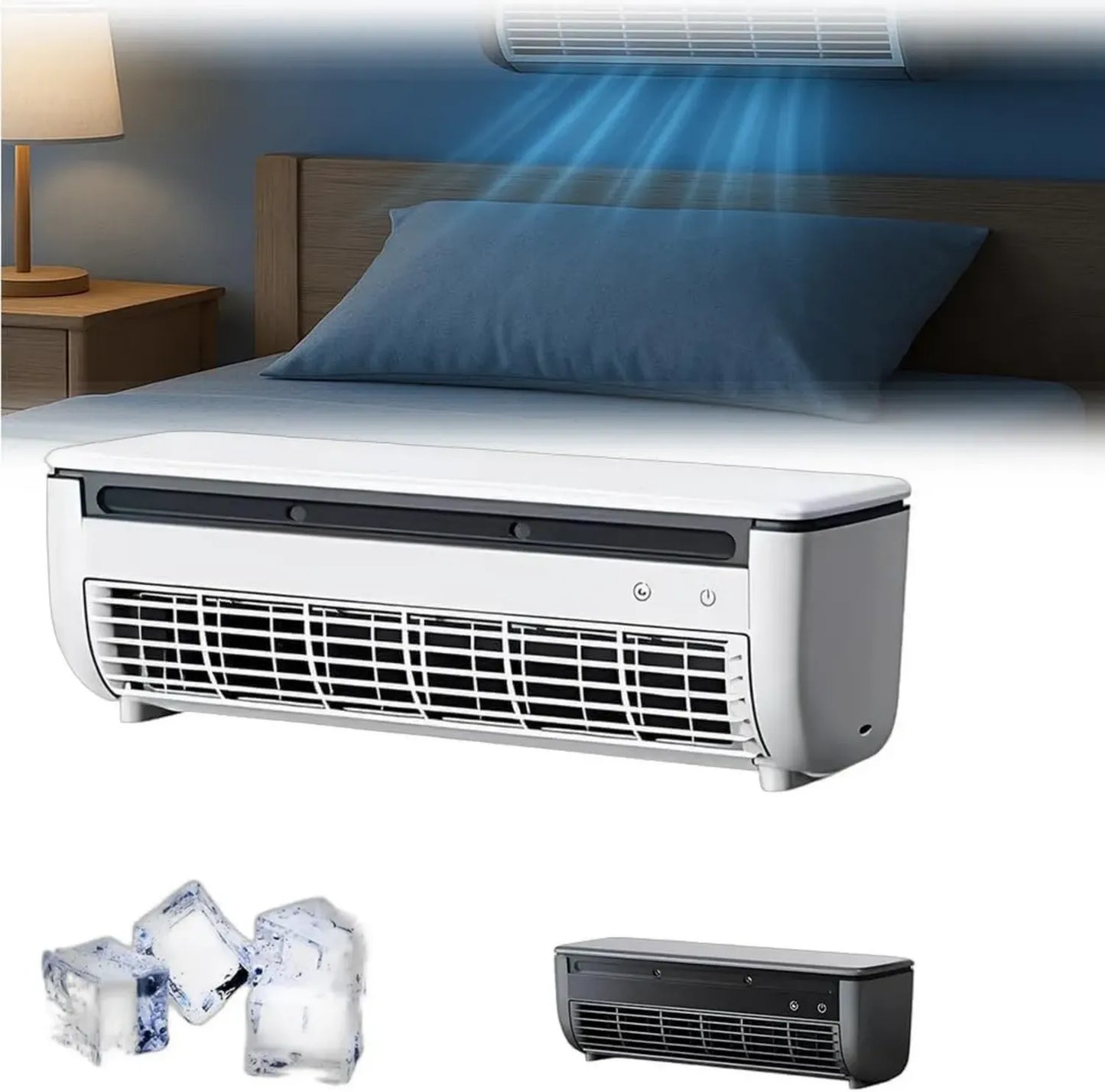 Climatiseur mural portable sans fil pour cuisine et chambre, refroidissement instantané, installation facile
