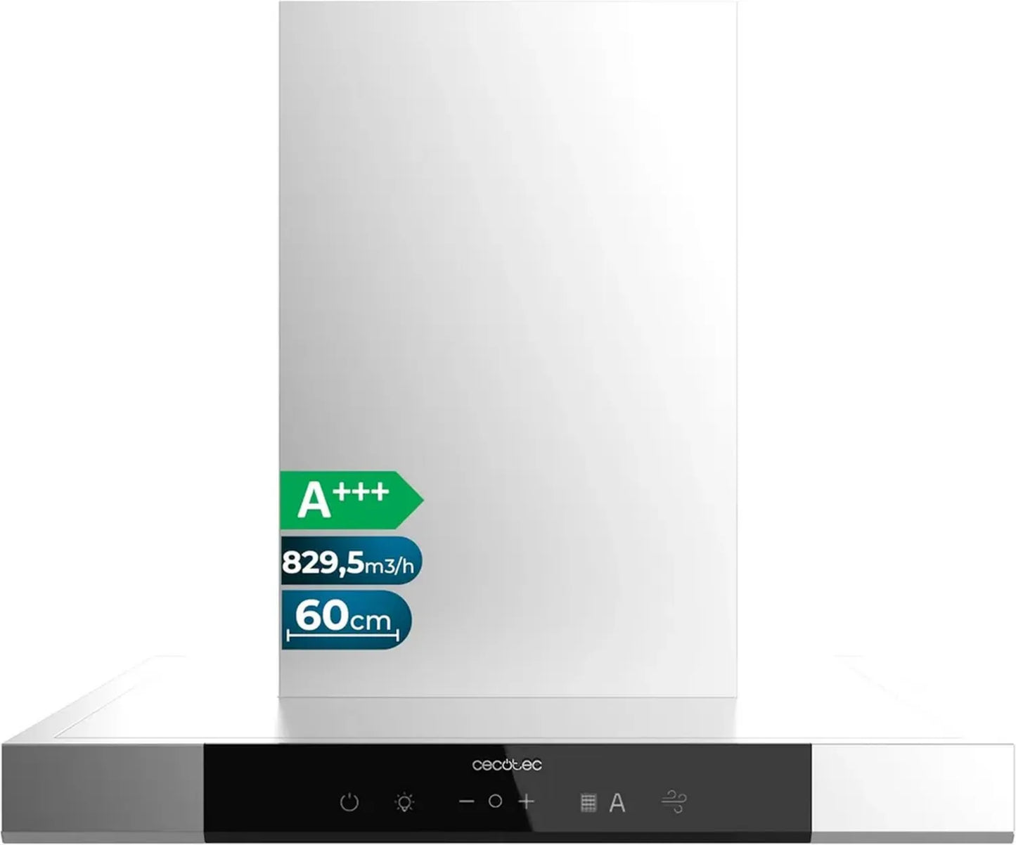 Hotte Aspirante Inox 60 cm avec Double Booster et Capteur de Chaleur