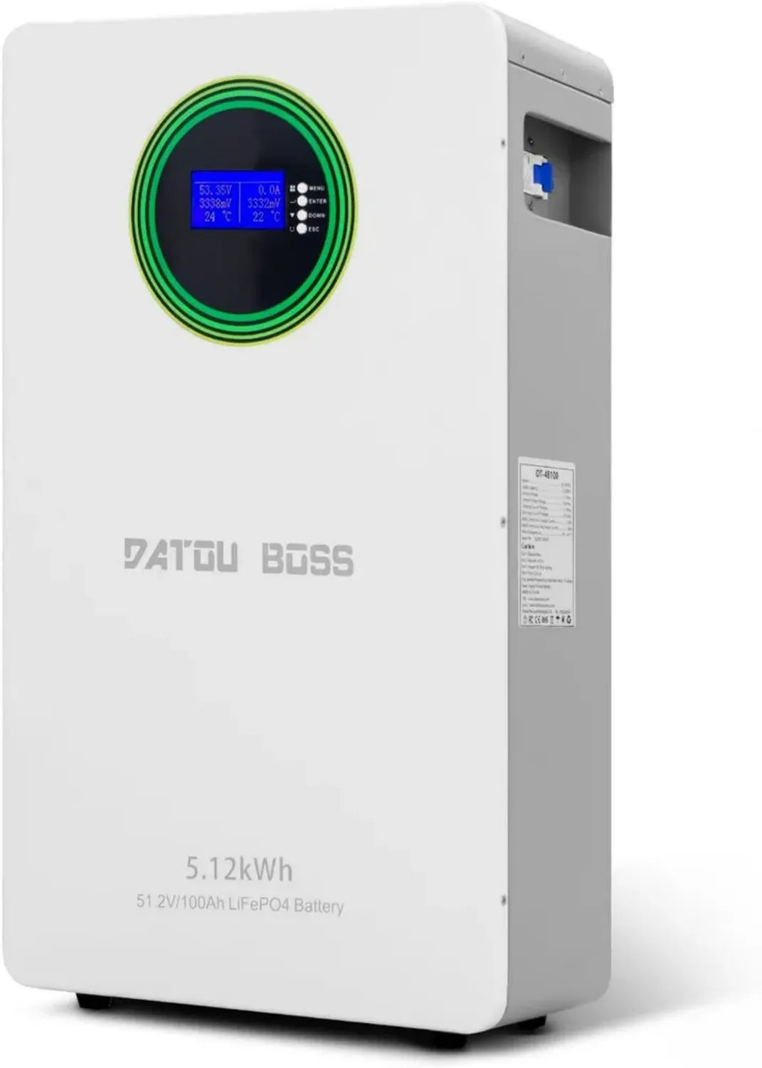 Batterie LiFePO4 48V 100Ah avec BMS et RS485/CAN, 8000+ cycles, pour énergie solaire et véhicules récréatifs