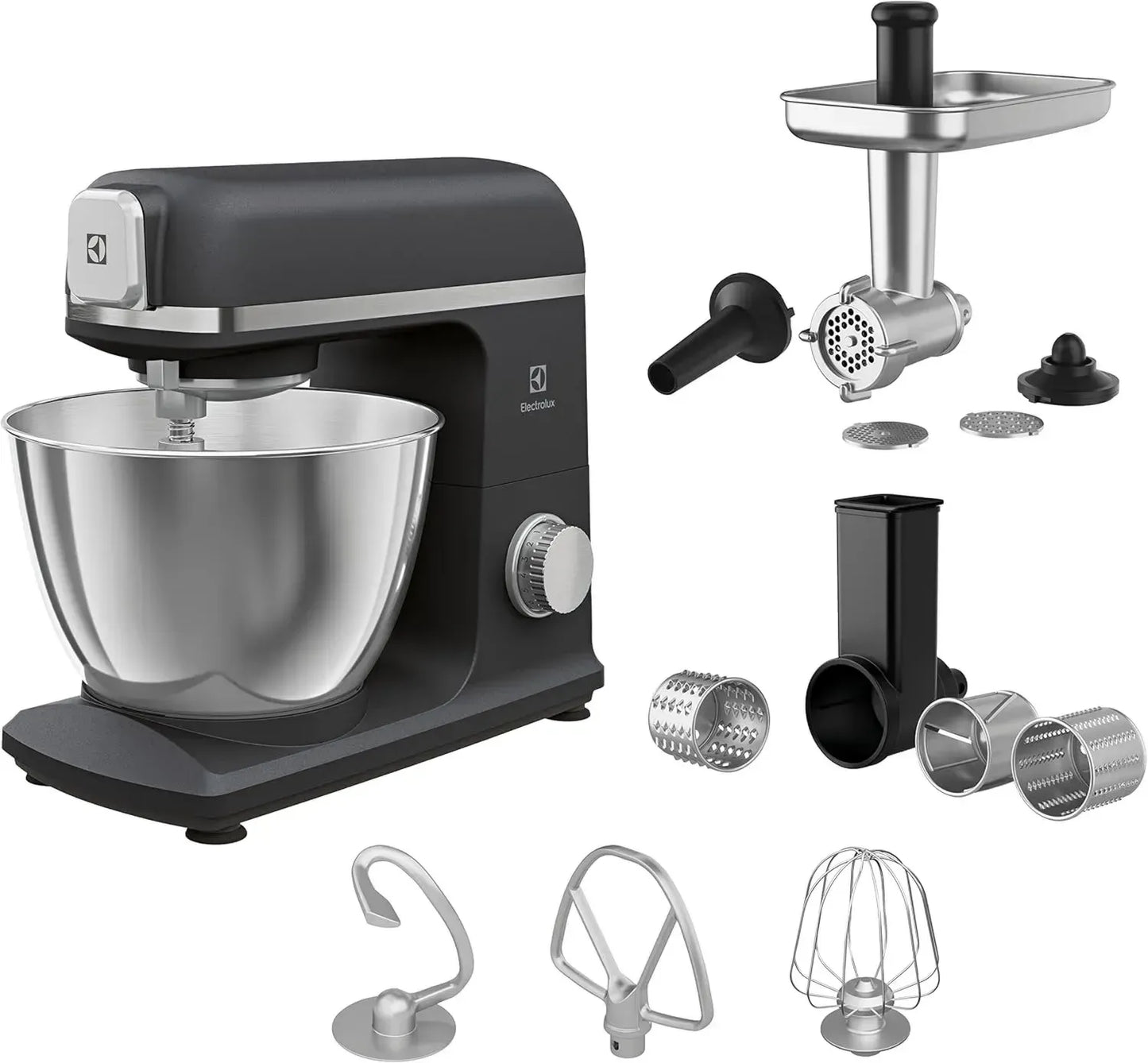 Robot de Cuisine Electrolux 5L 1200W, Noir et Gris