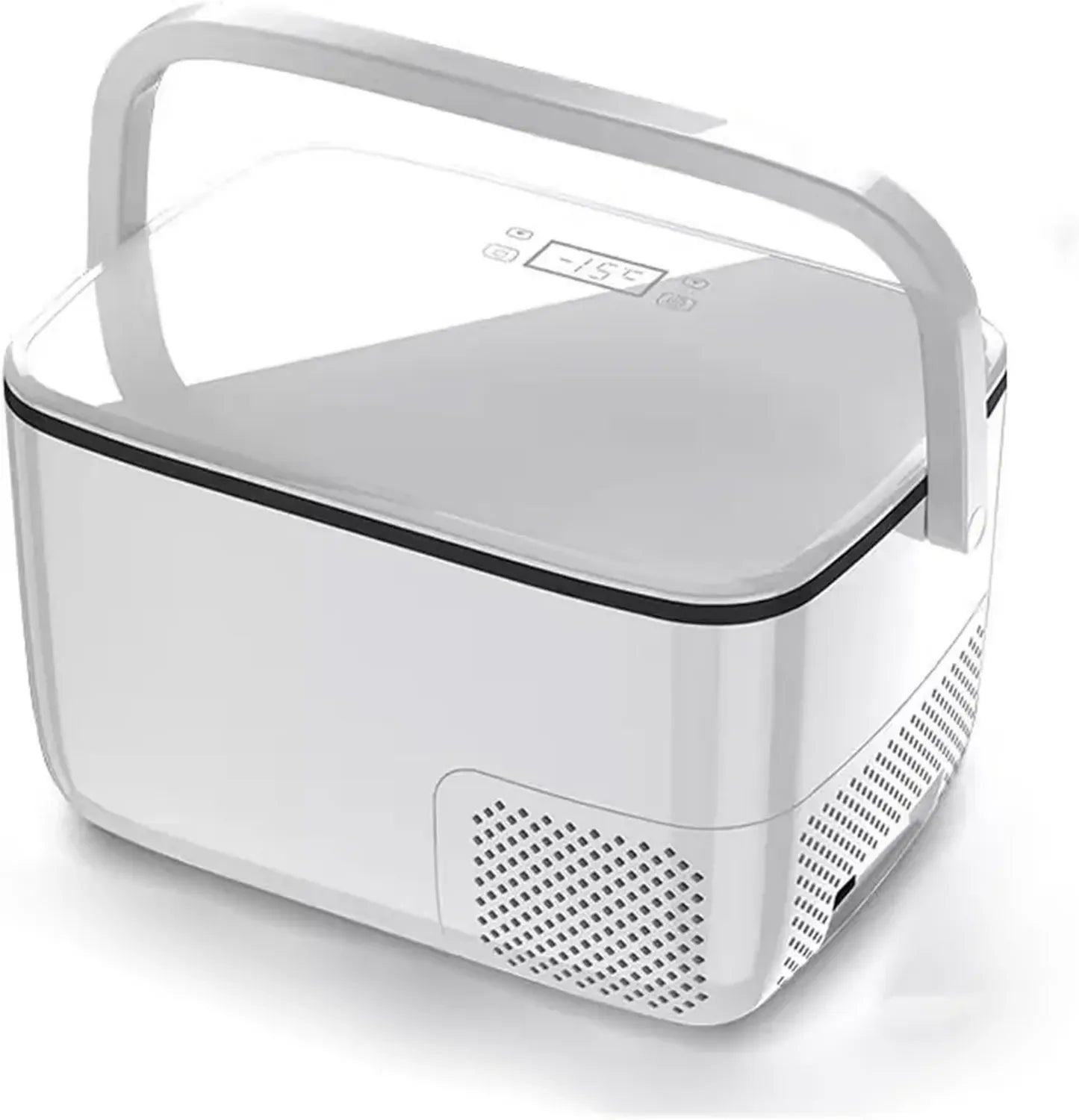 Mini Réfrigérateur Portable Électrique 18L avec Double Zone de Refroidissement, Écran Tactile et Poignée Pliable, Température -20°C à 10°C