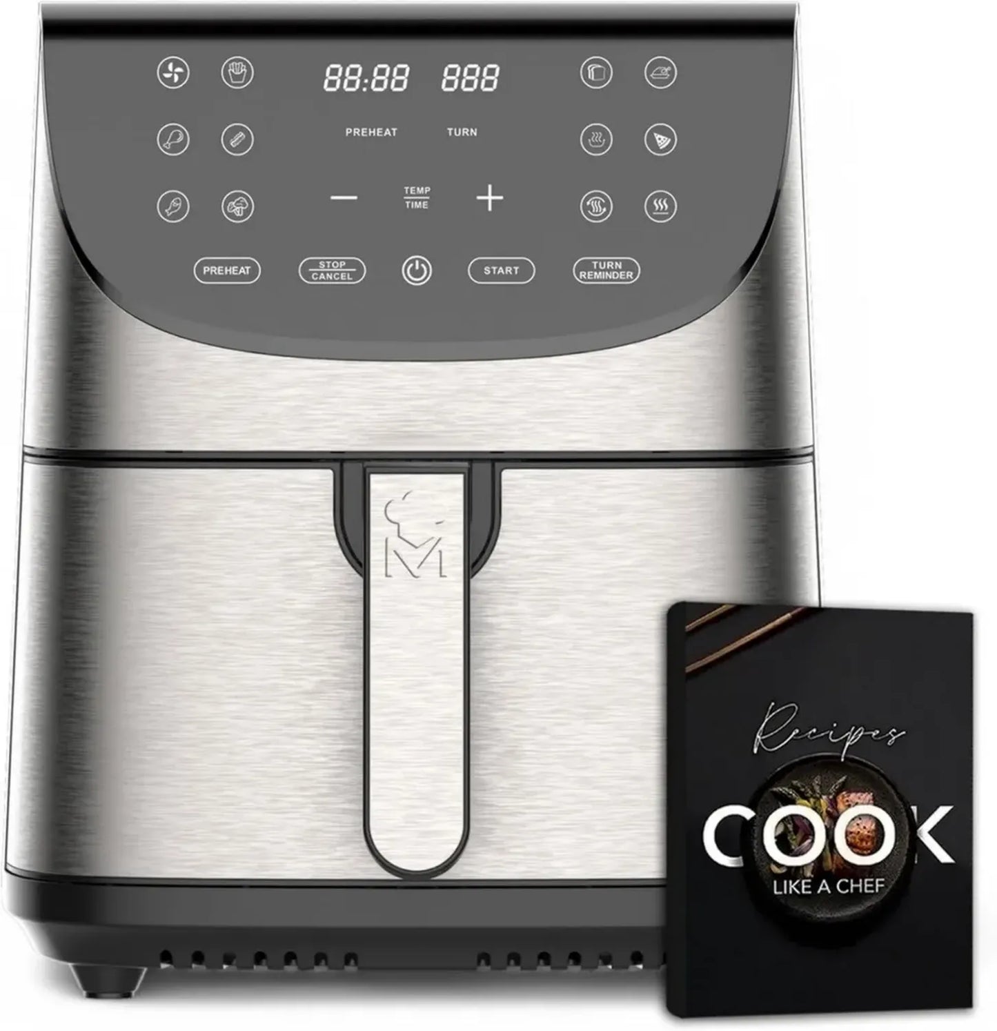 Friteuse à Air Chaud 7L, 1700W avec Écran Tactile et Panier Antiadhésif