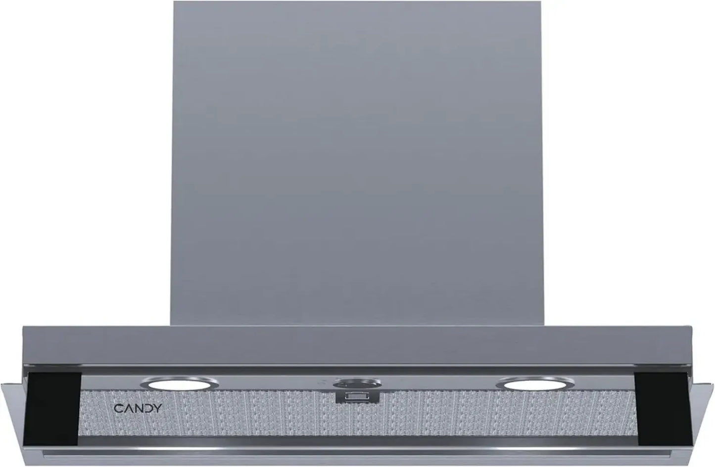 Candy Hotte Intégrée 60 cm, 3 Vitesses, 620 m3/h, Anti-retour, Filtre Charbon, LED, Inox