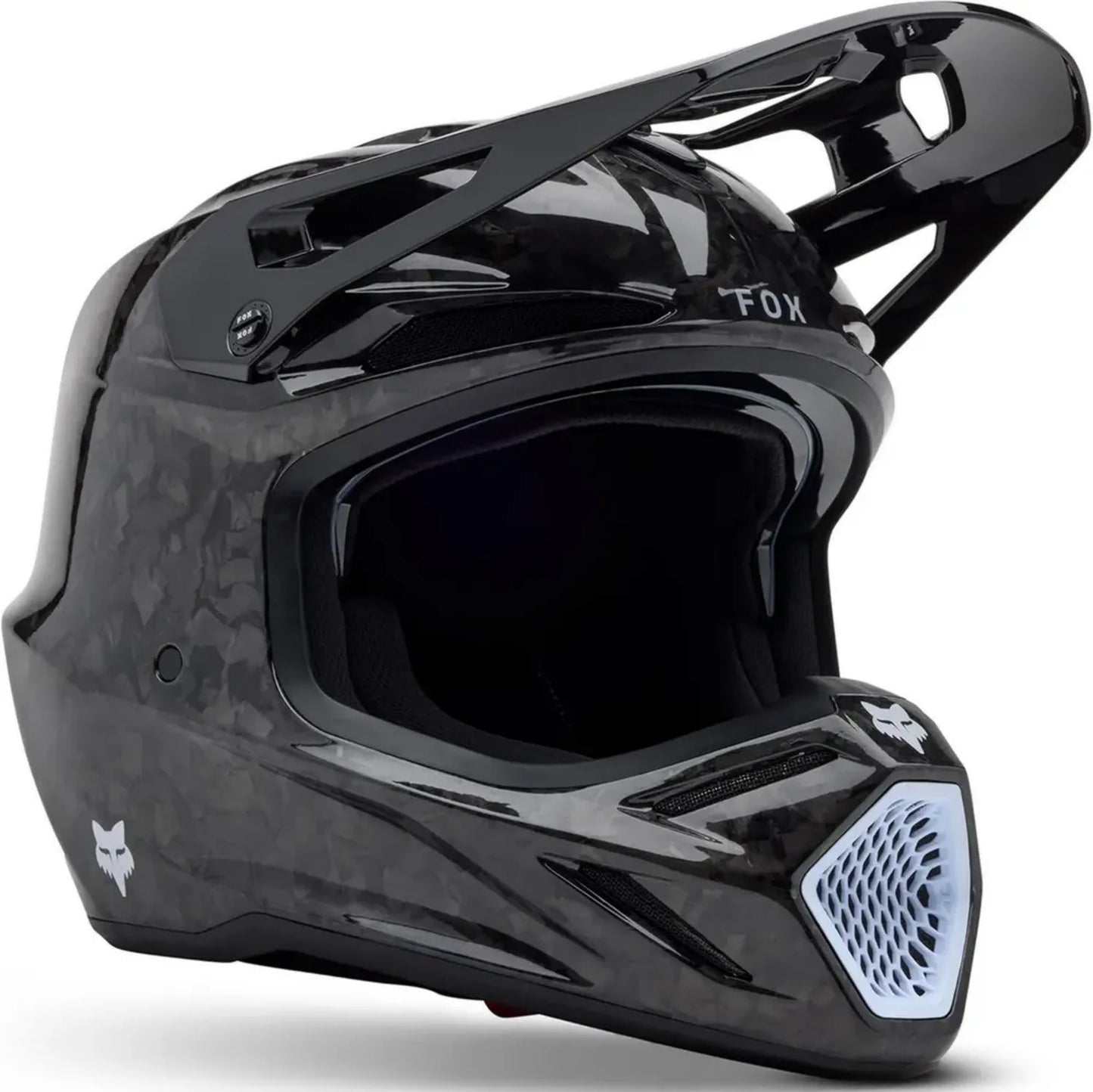 FOX V3 RS Casque de Motocross en Carbone avec MIPS