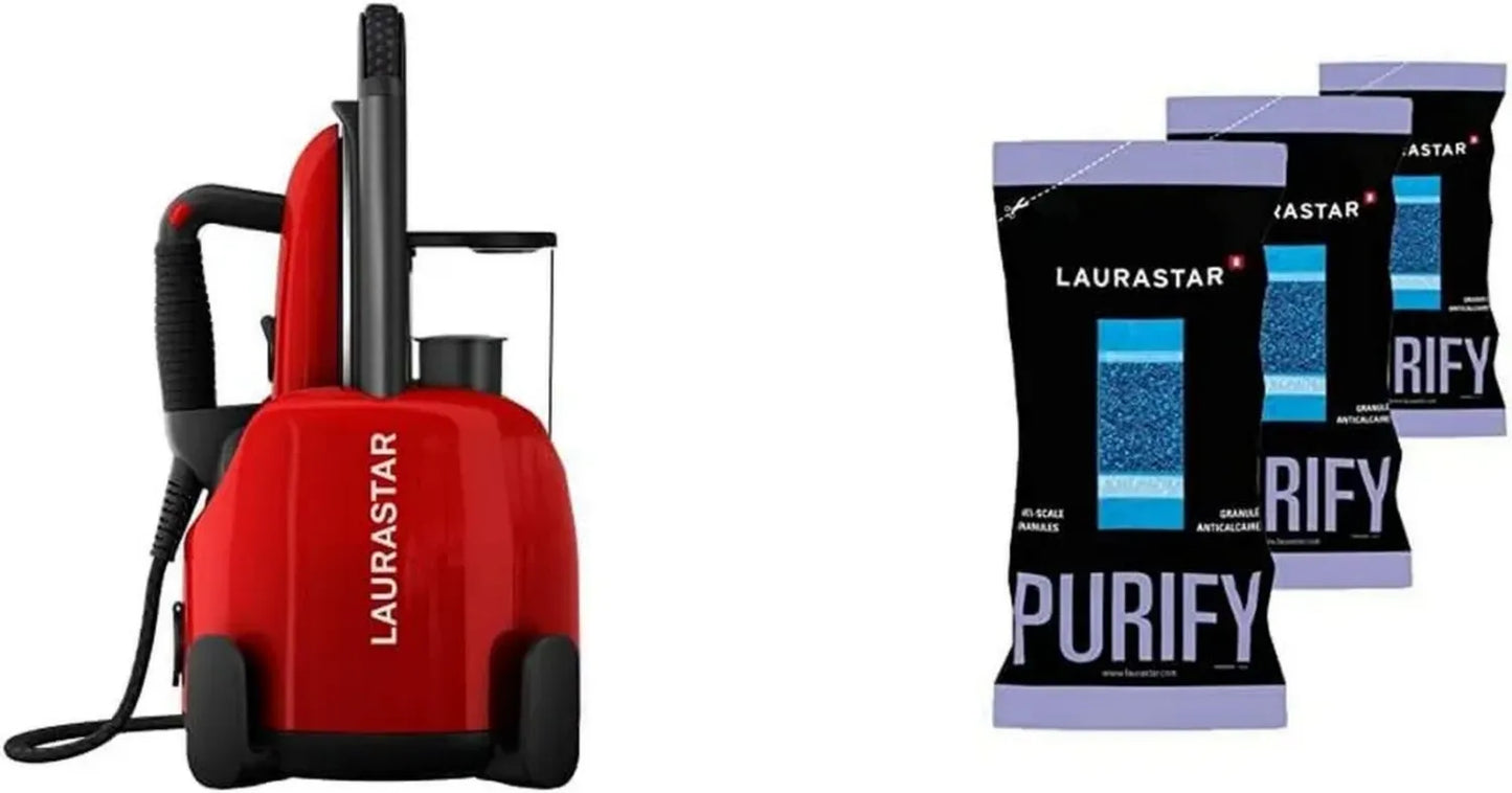 Laurastar Lift Original Rouge avec Ensemble de 3 Filtres à Eau