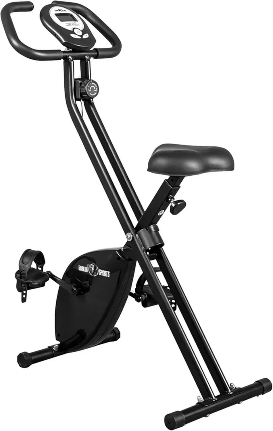 Gorilla Sports Vélo d'Intérieur Pliable et Compact X-Frame