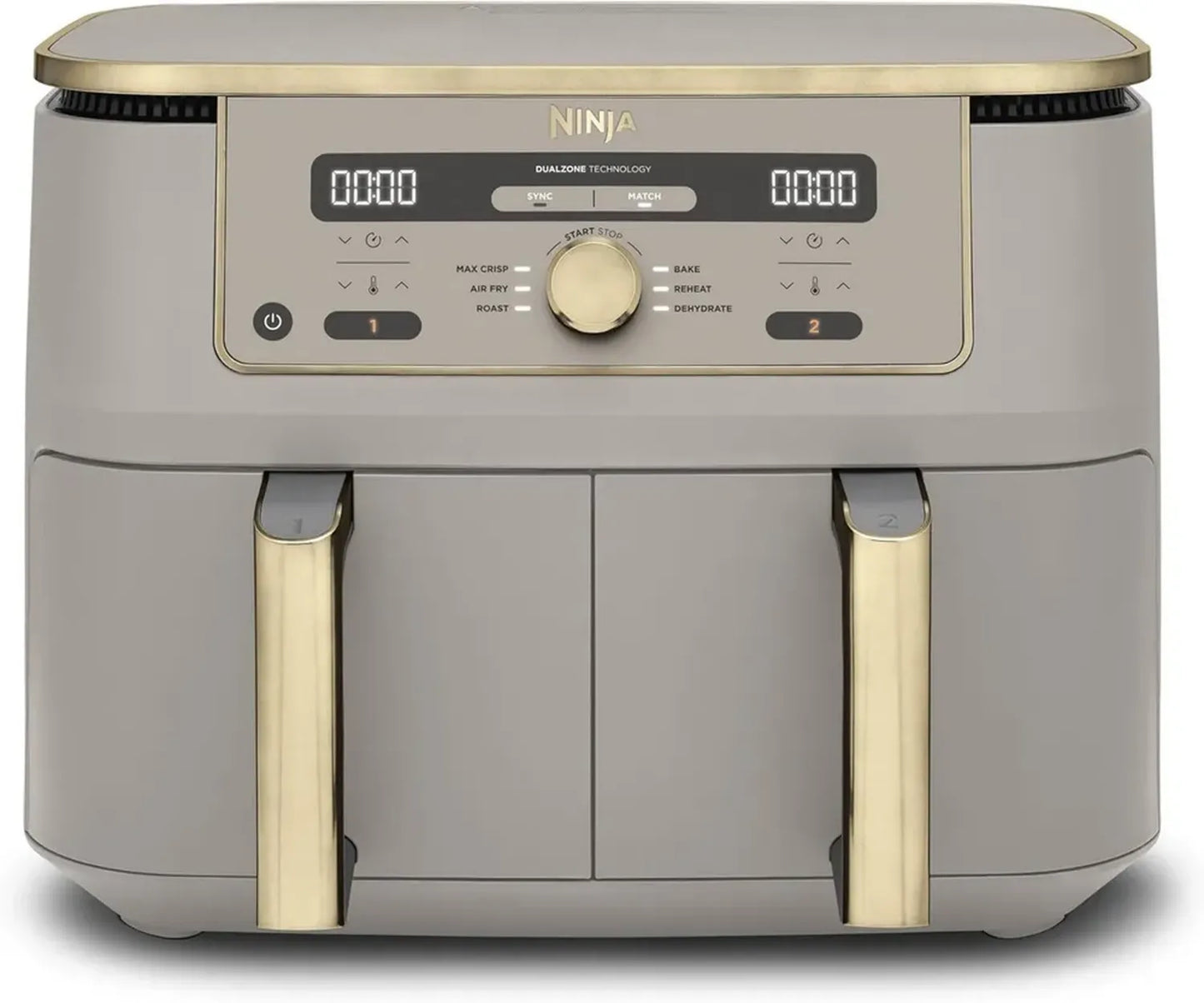 Friteuse à Air Chaud Ninja 9,5 L Dual Zone, Multifonction Numérique sans Huile, Cuisson Croustillante et Déshydratation, Modèle DZ400EUSTGD