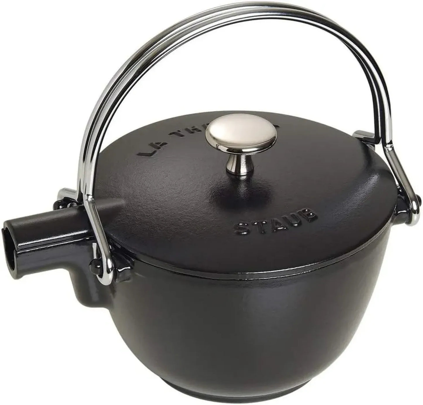 Théière en Fonte STAUB 1,15 L, Noir Mat, Ø 16,5 cm