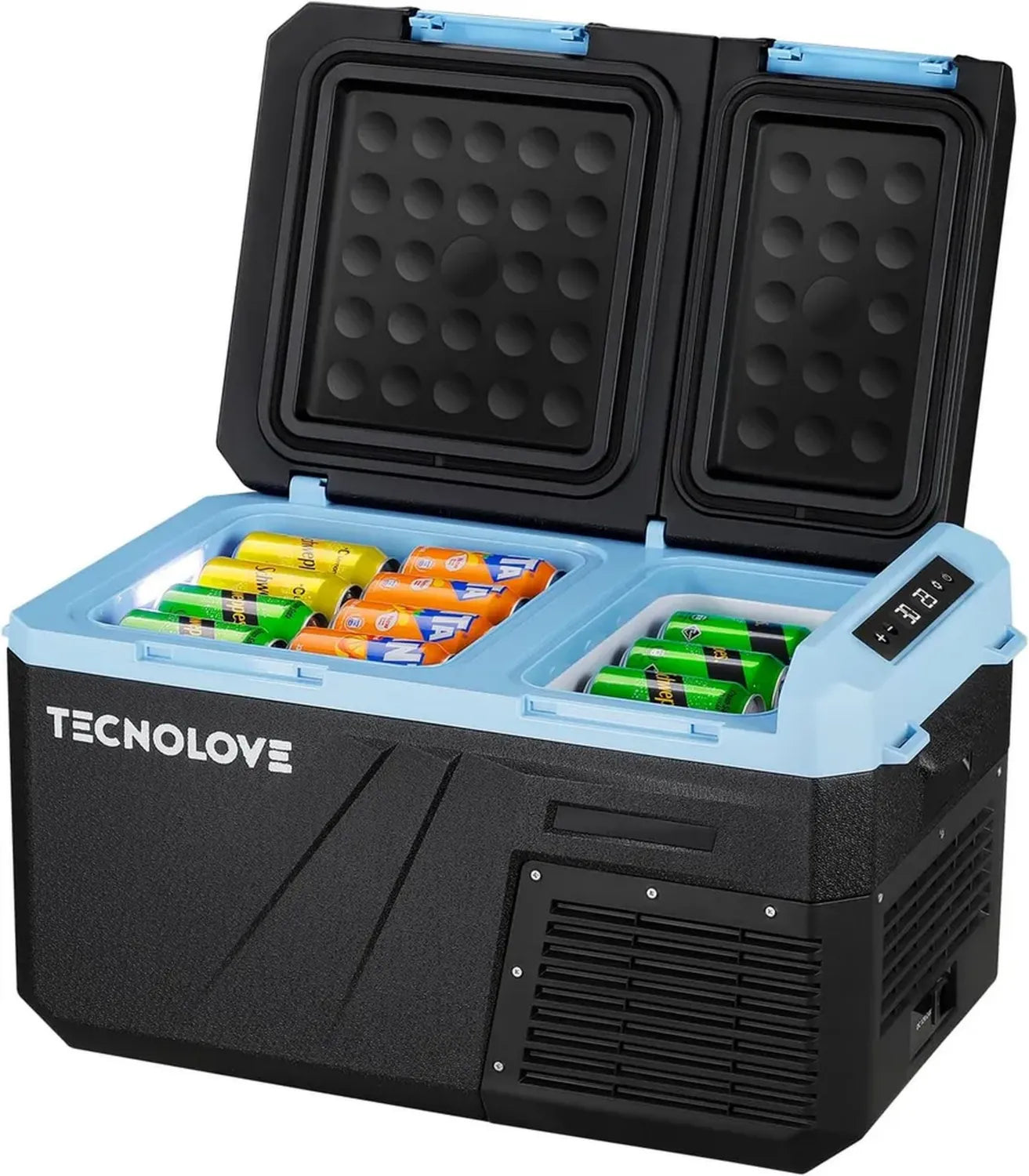 Glacière Électrique Portable 12V Double Zone pour Camping, Camion, Camping-Car, Voyage, SUV, Maison
