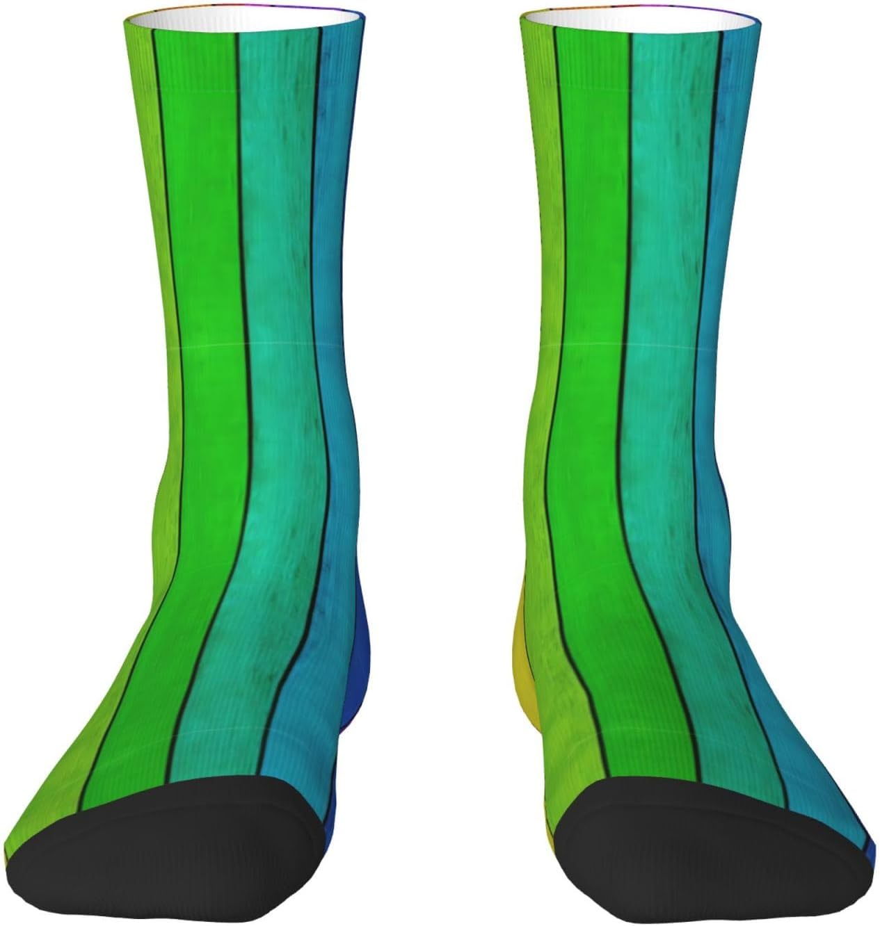 Chaussettes — hauteur mi-mollet, respirant, en bois, blanc