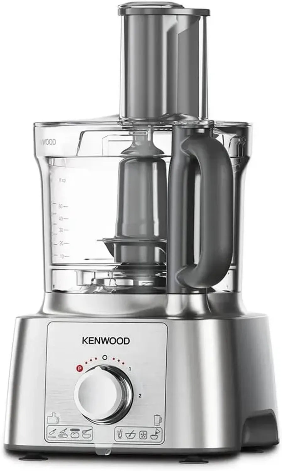 Kenwood Robot Culinaire MultiPro Express 3L, 1000W, 2 Vitesses, Argente