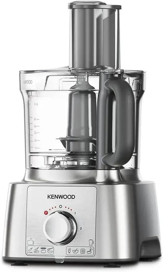 Kenwood Robot Culinaire MultiPro Express 3L, 1000W, 2 Vitesses, Argente