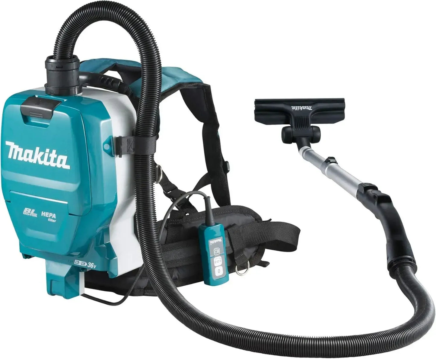 Aspirateur Makita 36V sans Fil, Double Batterie 18V, 110 mbar