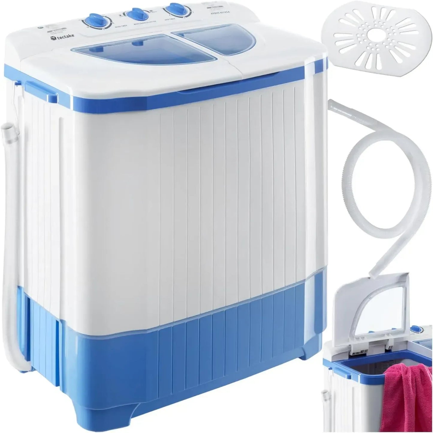 Mini Machine à Laver Portable 2 en 1 Multifonction, 4,5 kg, Idéal pour Voyage et Petit Espace