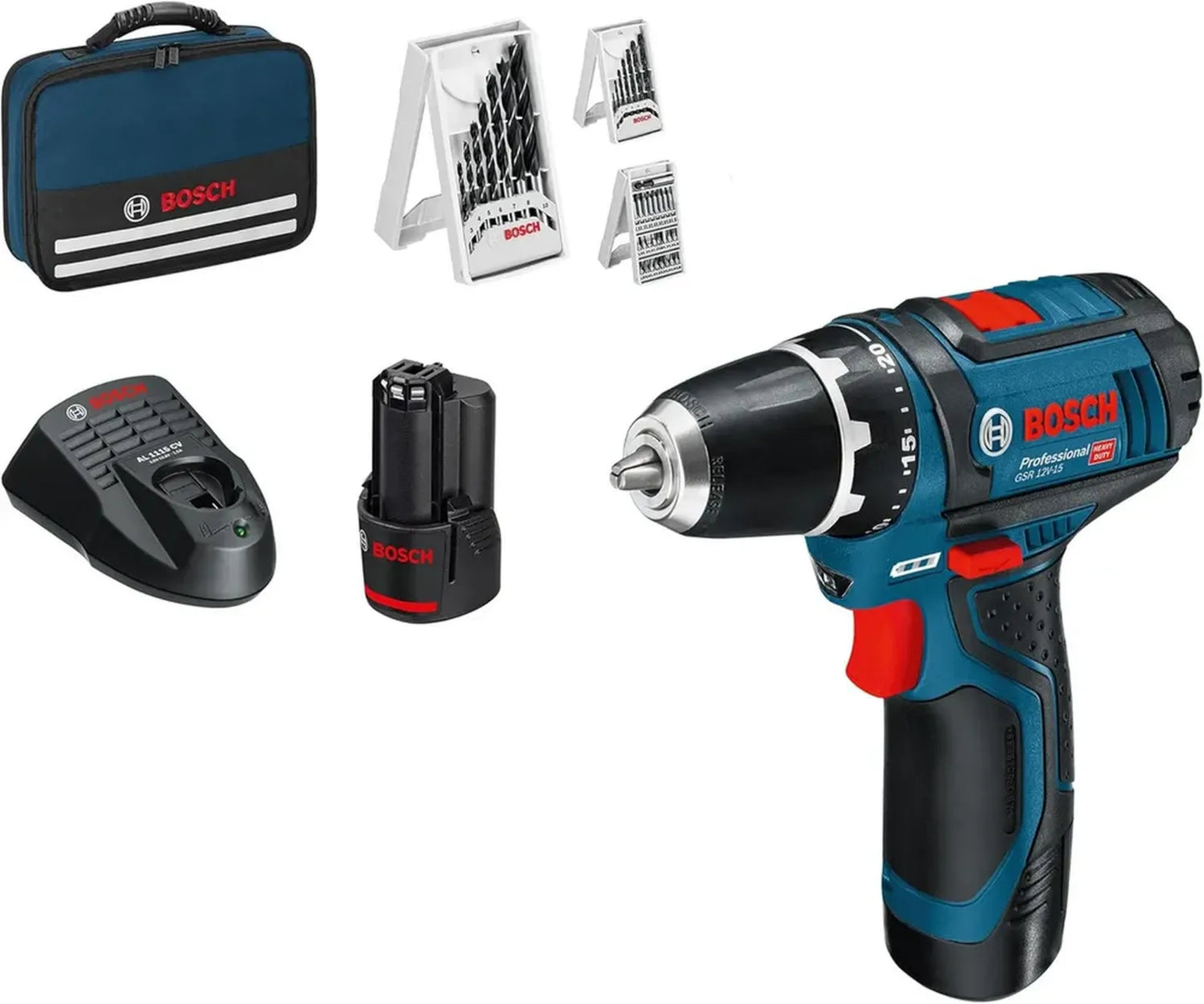Perceuse-Visseuse Bosch 12V avec 2 Batteries, Chargeur et Accessoires