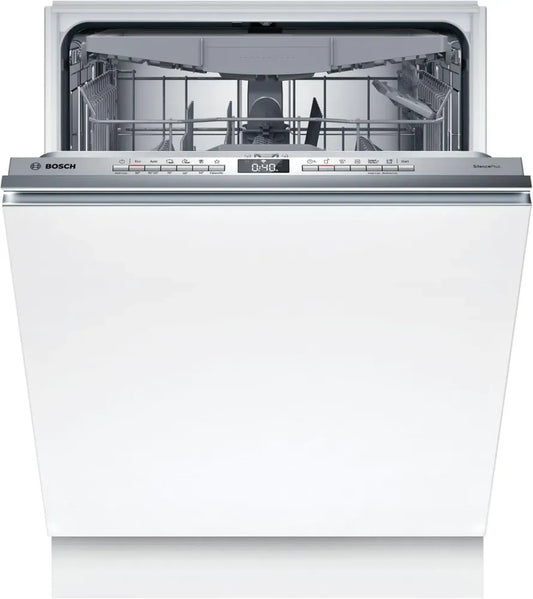 Bosch SMH4ECX28E Lave-vaisselle Intégré Série 4, 60 cm, Tiroir à Couverts, Silencieux, Made in Germany, Vario Hinge, SpeedPerfect+