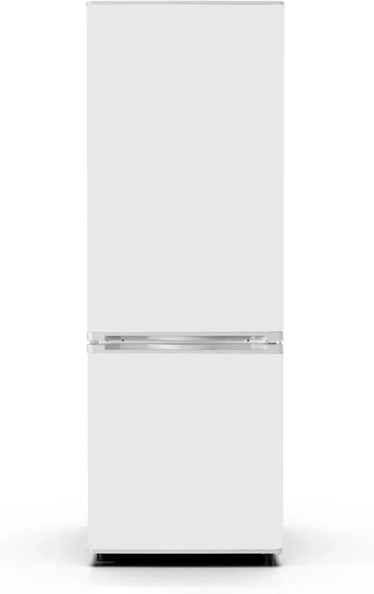 Réfrigérateur Congélateur PKM 161L - 123L Frigo, 38L Congélateur - Porte Réversible, Pieds Ajustables - 50cm Large - Blanc