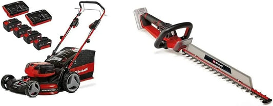 Tondeuse à Gazon sans Fil Einhell 36V Power X-Change avec Batteries et Taille-Haies