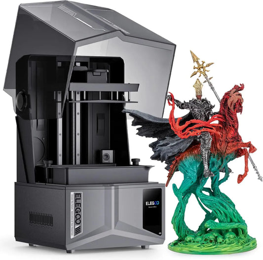 ELEGOO Saturn 4 Ultra Imprimante 3D Résine 12K MSLA, Auto-nivellement, Impression Rapide 150mm/h, Caméra AI, WiFi, Grande Capacité 220x122,88x218,88mm