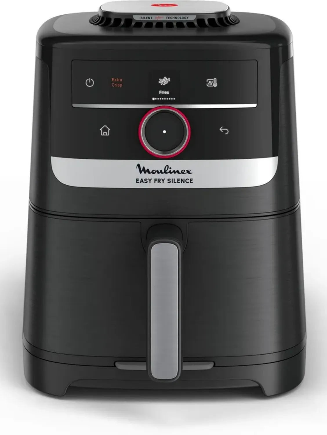 Friteuse à Air Moulinex 5L Silence Easy Clean, Technologie Silencieuse, Interface Intelligente, Noir