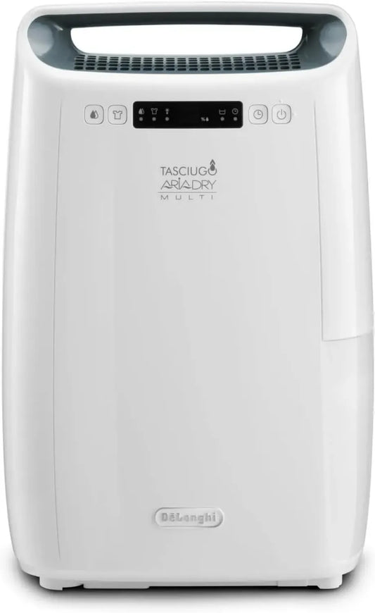 Déshumidificateur Portable De'Longhi AriaDry Multi 16L - Silencieux, Anti-Moisissure, Blanc