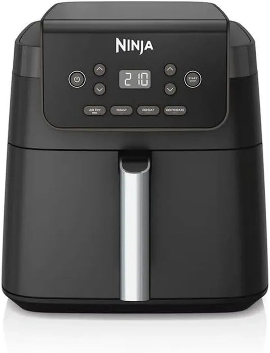 Ninja Friteuse à Air 6,2L Digital Antiadhésive, Rôtissoire Sans Huile, Panier Carré Lavable, Modèle Noir AF170EU