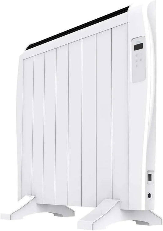Radiateur Électrique Cecotec Ready Warm 1800, 8 Éléments, 3 Modes, Télécommande, Écran LED, 1200W, Wi-Fi, Blanc