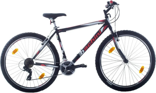 Vélo Tout-Terrain Unisexe en Aluminium, Taille 26/27,5/29 Pouces, Freins V-Brake, Adapté 155-190 cm