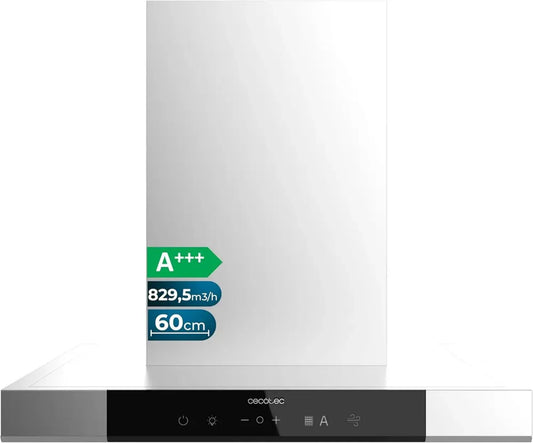 Hotte Aspirante Inox 60 cm avec Double Booster et Capteur de Chaleur