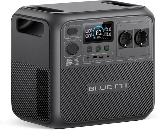 BLUETTI G2000 Générateur Électrique Portable, Recharge Rapide 45 Min, Batterie LFP 2073,6Wh 2600W, Idéal pour Camping et Urgence