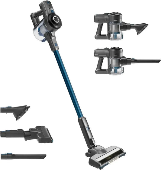 Aspirateur Balai sans Fil H.Koenig 2-en-1, 155W Puissant, Autonomie 50 Min, Spécial Sols et Animaux