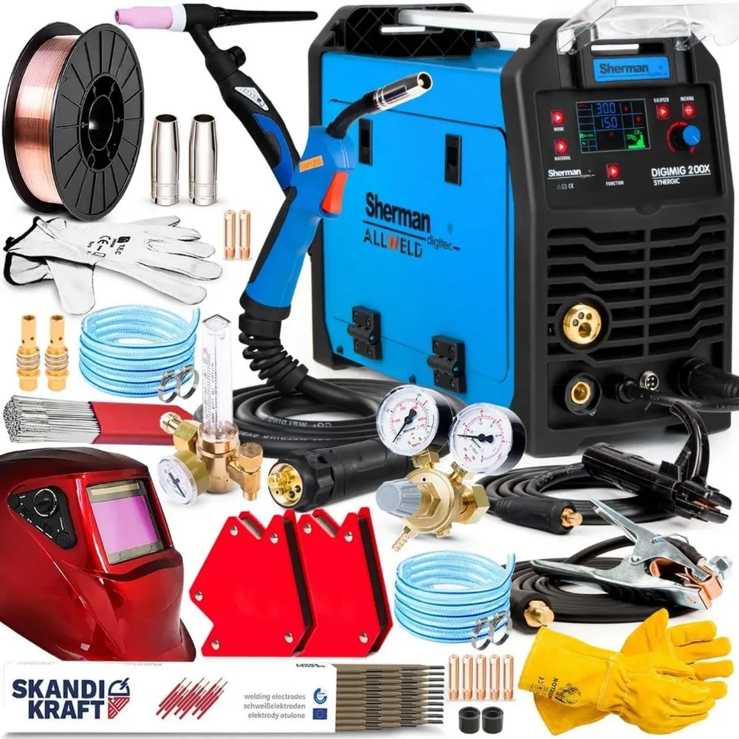 Poste de Soudage MIG MAG 200A Synergique Sherman DIGIMIG 200X