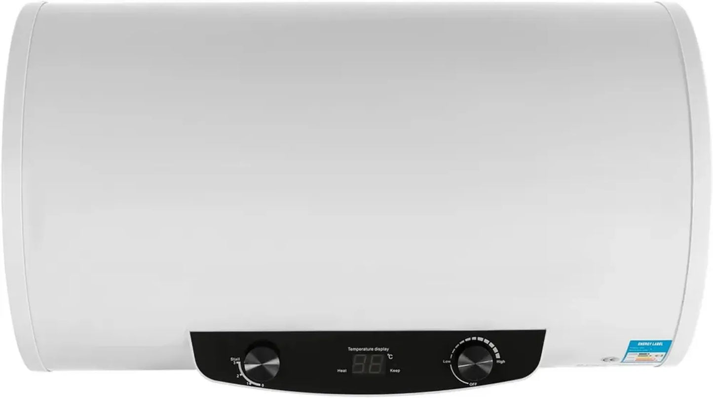 Chauffe-eau électrique horizontal 70L 2000W avec douchette - Idéal pour maison et caravane