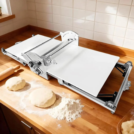 Machine à Pâtes Électrique en Acier Inoxydable, Épaisseur Ajustable 2-30 mm, Parfaite pour Boulangeries Maison