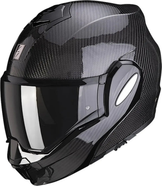 Casque Moto Modulable Exo-Tech Evo Carbon - Scorpion, Noir, XL, Unisexe