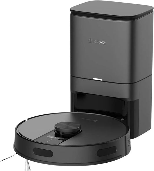 Robot Aspirateur Laveur EZVIZ RE4 Plus avec Station Vidange, LiDAR, 4000Pa, App/Alexa