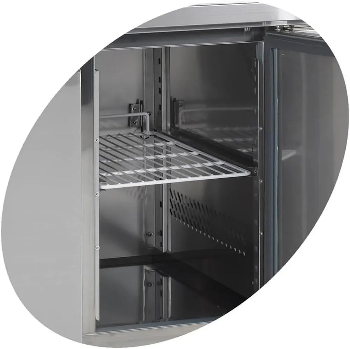 Congélateur professionnel blanc 4 portes 4 clayettes ventilé automatique R290 - TEFCOLD