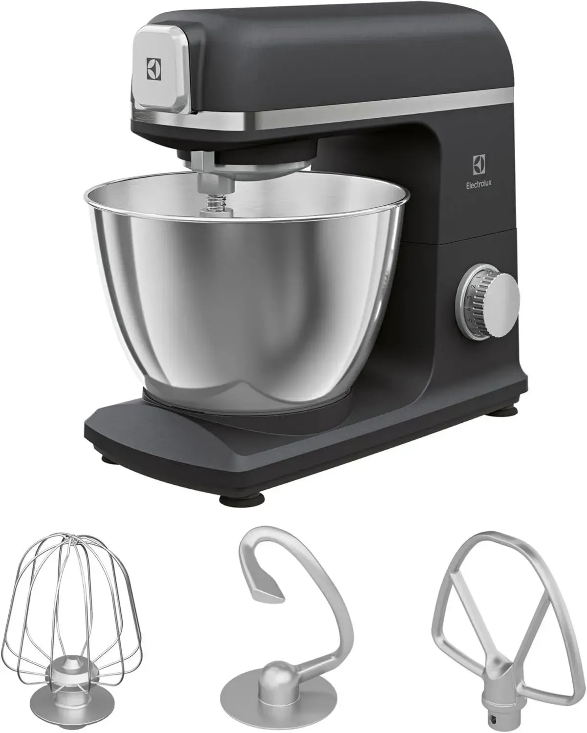 Robot Pâtissier Electrolux Create 5, 1200W, 6 Vitesses, Bol 5L, Noir