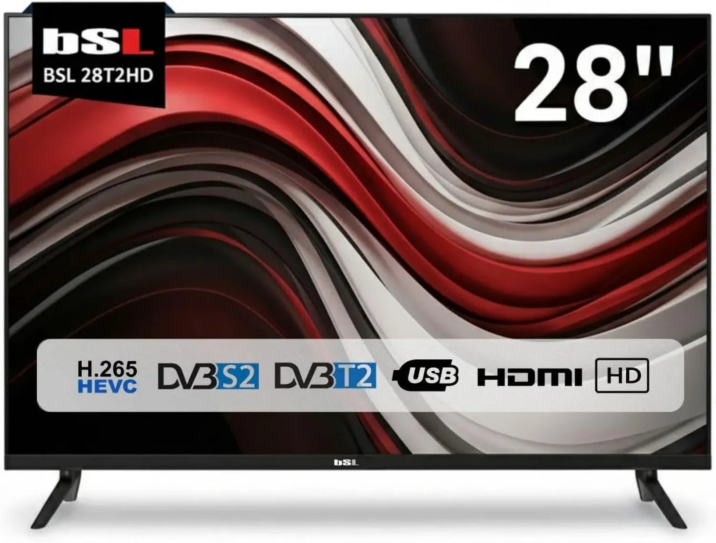 Téléviseur LED HD 28 Pouces BSL-28T2HD avec USB et HDMI