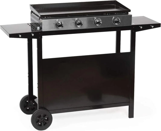 Plancha à Gaz 4 Brûleurs avec Chariot - Happy Garden MÉRIDA