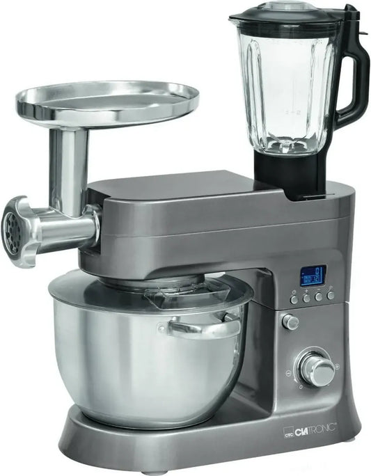 Robot de Cuisine Professionnel 4-en-1 Clatronic KM 3674 Titan avec Pieds à Ventouse