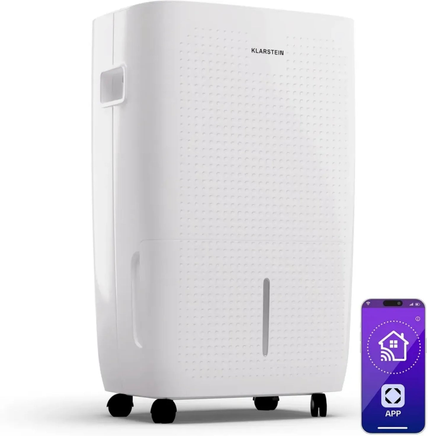 Déshumidificateur Électrique 60L Klarstein avec WiFi, Silencieux, Pour Maison 65m²