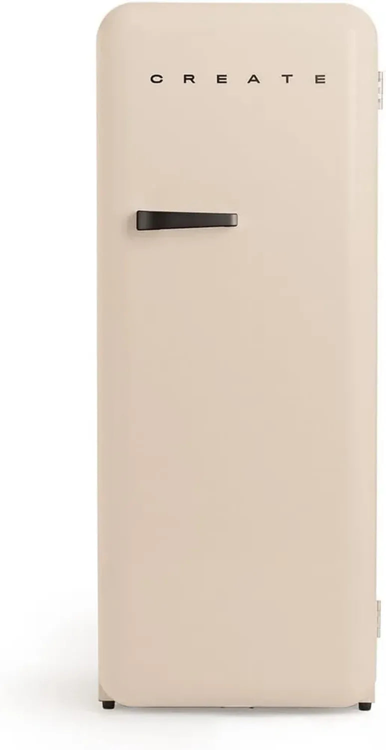 Réfrigérateur Rétro Noir avec Congélateur 281L, Économie d'Énergie, 150 cm, 3 Tablettes, Thermostat Réglable