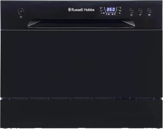 Mini Lave-vaisselle Compact Russell Hobbs avec Écran LED et 6 Programmes