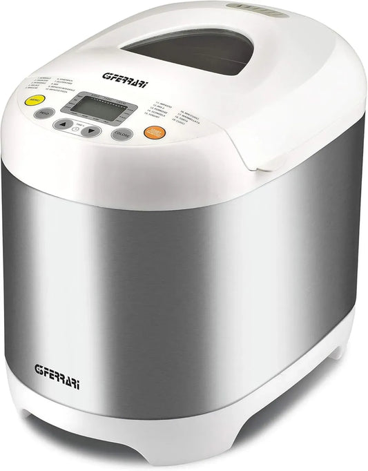 Machine à Pain G3 Ferrari G10078, 550W, Acier Inoxydable, 19 Programmes, Argent/Blanc