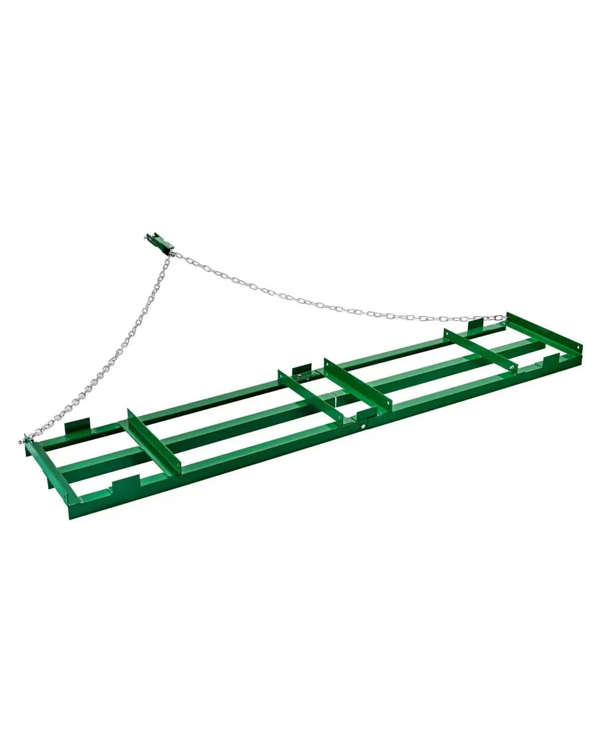 VEVOR Râteau Niveleur 2435 x 500 mm avec Barres et Chaîne 1830 mm pour Allée de Gravier, Adapté aux VTT, UTV et Tracteurs de Pelouse