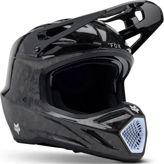FOX V3 RS Casque de Motocross en Carbone avec MIPS