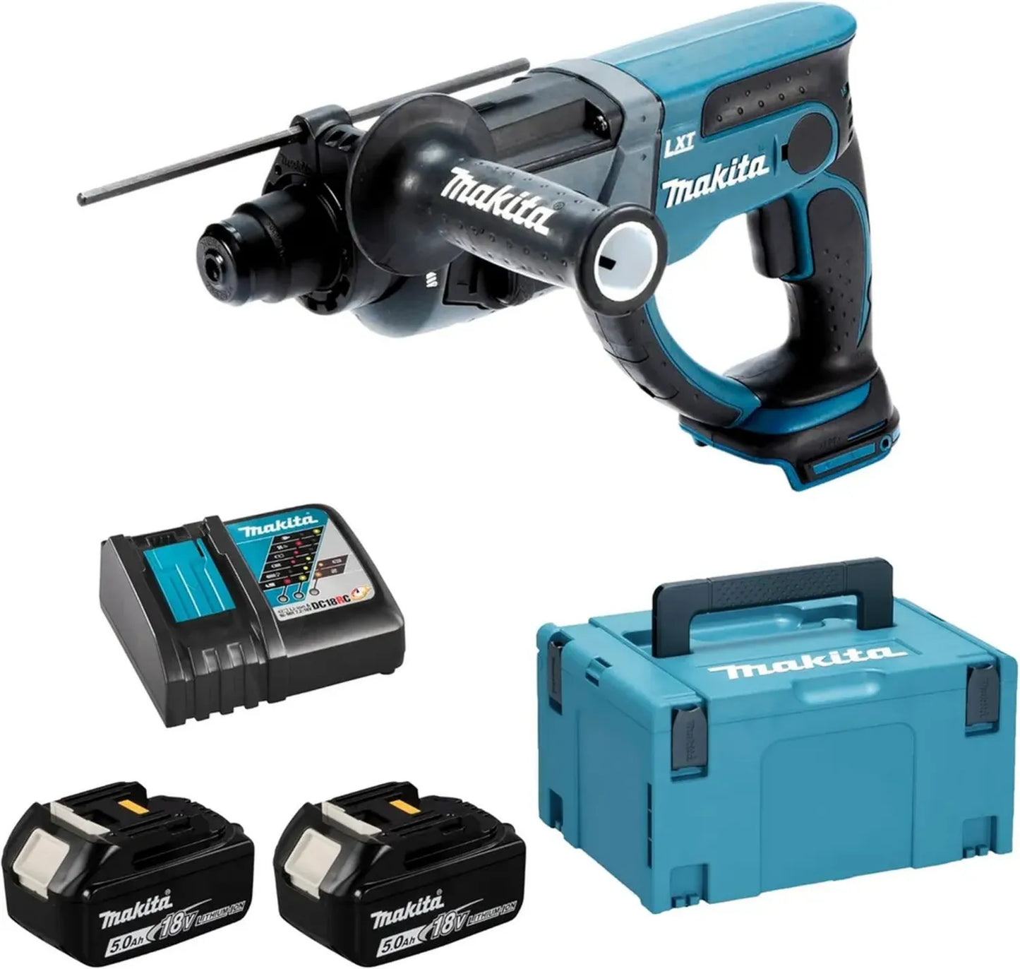 Perforateur SDS-Plus Makita 18V Li-Ion 5Ah 20mm - DHR202RTJ