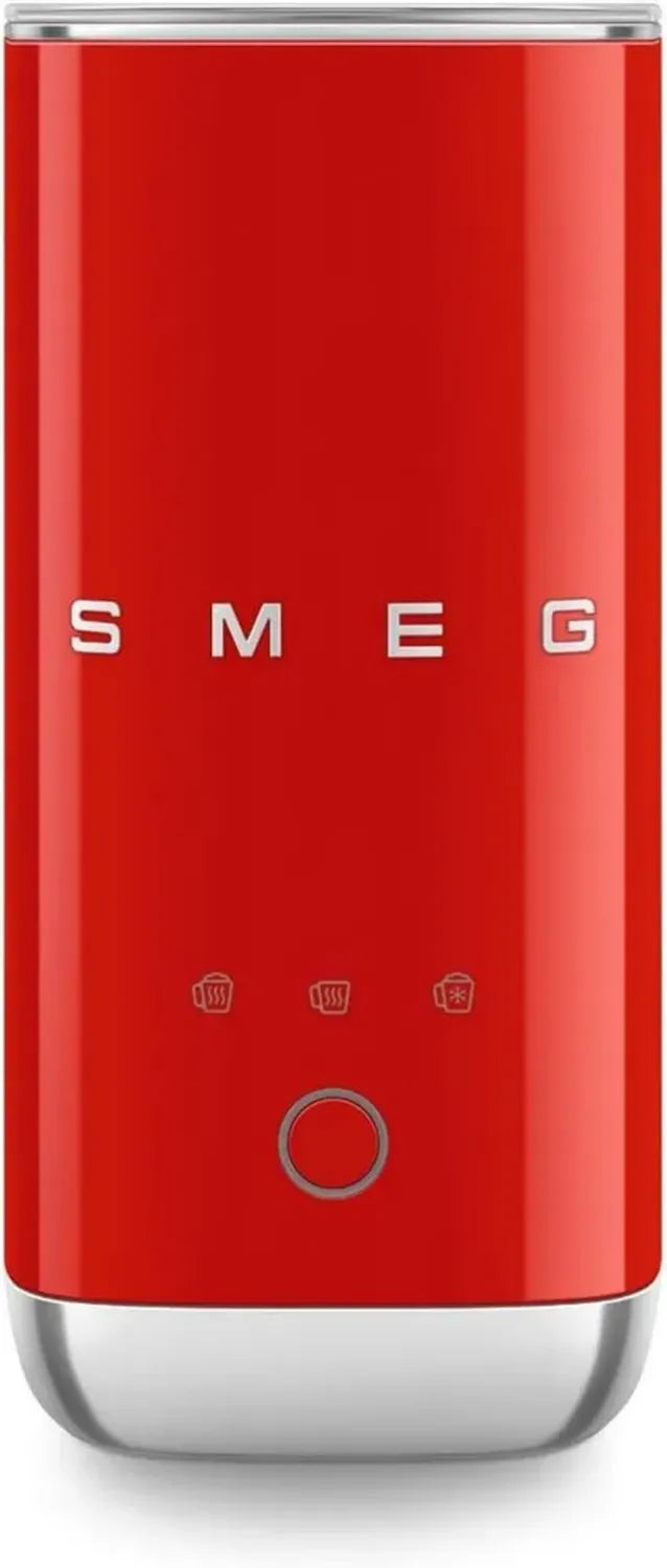 Smeg Mousseur à Lait Électrique, 3 Fonctions, Revêtement Antiadhésif, 500W, Rouge